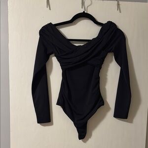 Crossover contour bodysuit